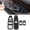 4pcs Carbon Fiber Style Window Lift Switch Frame Trim for BMW X1 16 19