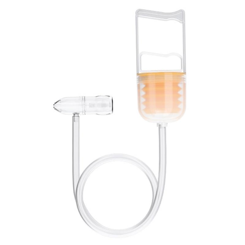 

Manual Baby Nasal Aspirator with Soft Round Tip, Handheld Nose Cleaning for Infants Adjustable Suction Easy Cleaning 1