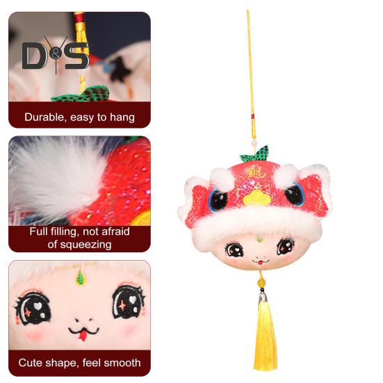 Schlangen-Plüsch-Anhänger „Jahr der Schlange“, Cartoon-Schlangen-Tasche, Schlüsselanhänger, Sternzeichen-Maskottchen-Puppe für das chinesische Neujahr