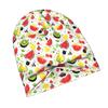 2D Flat Printing Seamless Tropical Fruit And Berry Pattern Daily Style Knit Hat for Adults Perfect for Weekend Errands Quick Meetups Or Everyday City