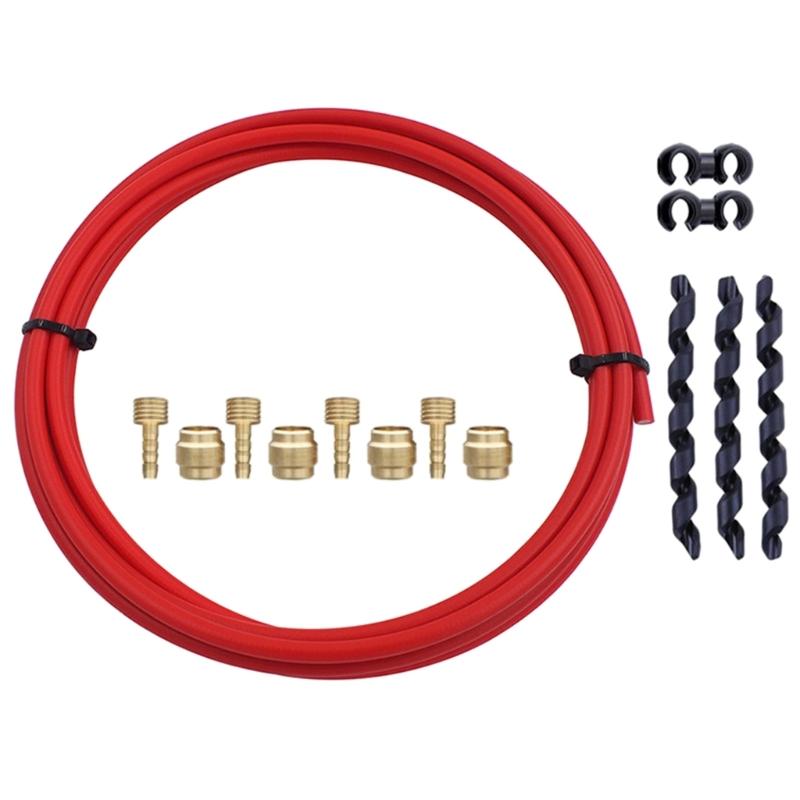 Bike Brake Hose And Brass Connection Insert Sets 3000mm Bike Bicycles Hydraulic Disc Brake Hose Kits For BH59 BH90 Avid