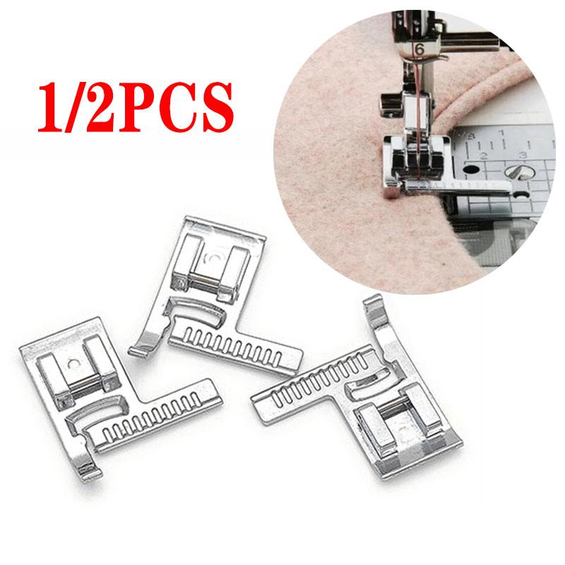 Multifunction Household Sewing Machine Presser Foot Tape Measure With A Ruler Stitch Guide Sewing Foot Metal Sewing Accessories