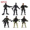 Set di Figure Militari con Soldati di Polizia Articolati e Armi per Collezionisti