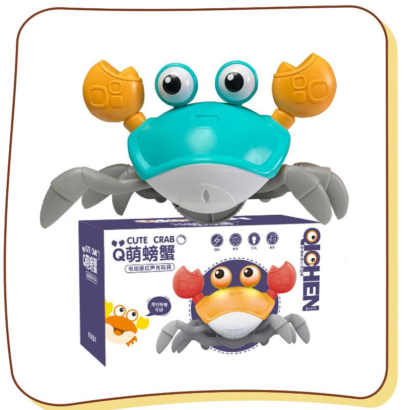 Electric Induction Crab Douyin Automatic Escape To Avoid Obstacles Induction Crab Light Music Electric Toy