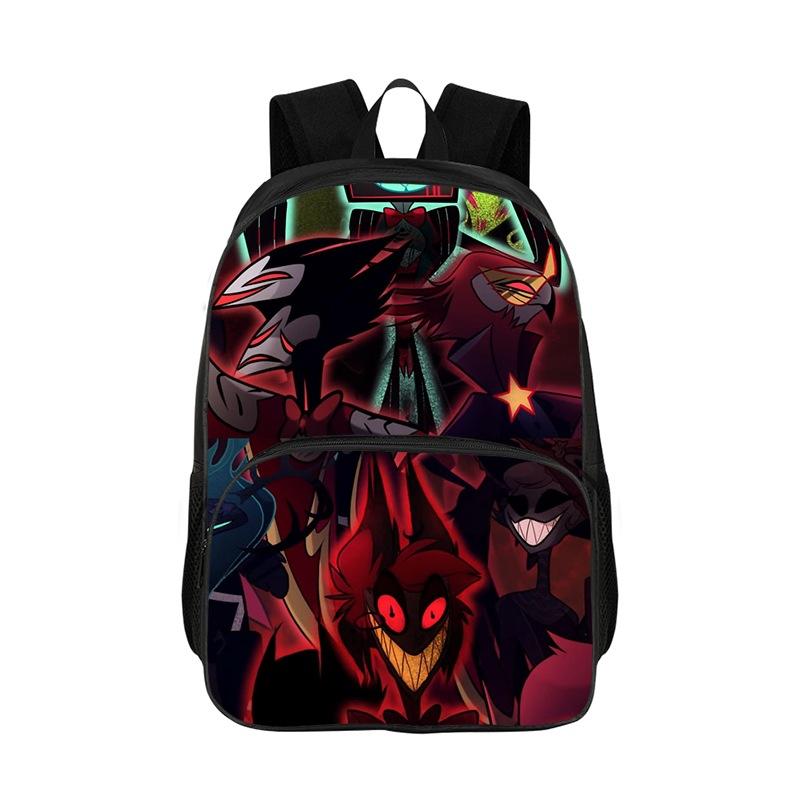 Hazbin Hotel Kids Backpacks Boys Girls Student Birthday Gift Child School Bags Large Capacity Camping Durable Rucksack