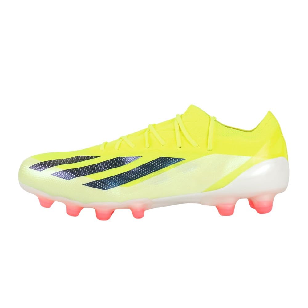 Adidas X Crazy Fast Alphaskin Elite MCO84 Soccer Team Solar White Size cm HG/AG Cleats, Yellow/Core Black/Footwear (IF0653), 28.0