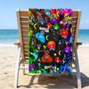 Proof Beach Towel with a Gorilla Tag1 Pattern - Soft,absorbent,quick-drying,machine Washable - Perfect for Swimming,camping,bathing