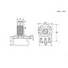18mm Split Shaft Linear Taper Pot Metal Long Lever Potentiometer  Electric Guitar