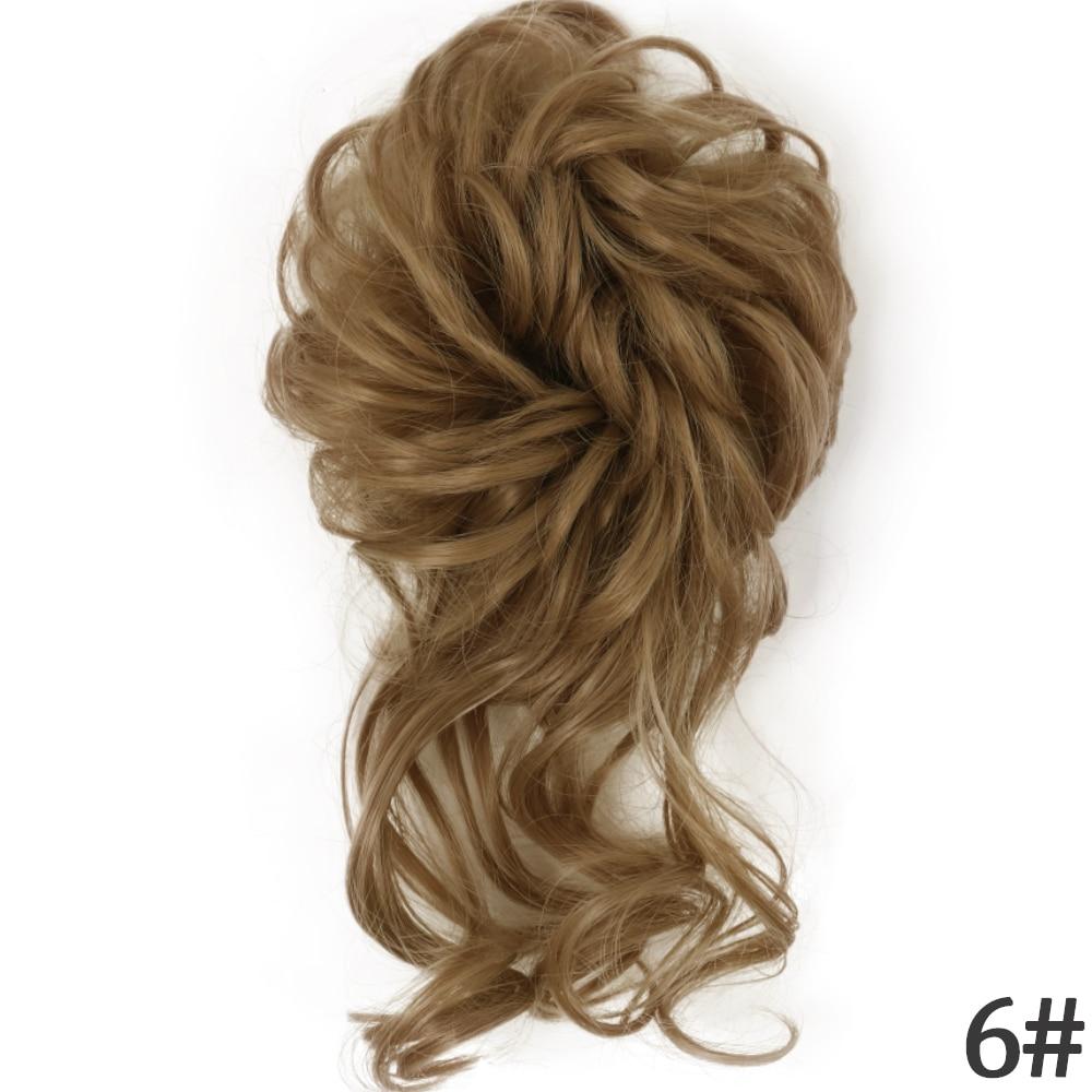 

MERISIHAIR женский короткий волнистый шиньон из синтетического волокна, небрежный пучок для наращивания волос, женская повседневная одежда, короткий шиньон 8 cm