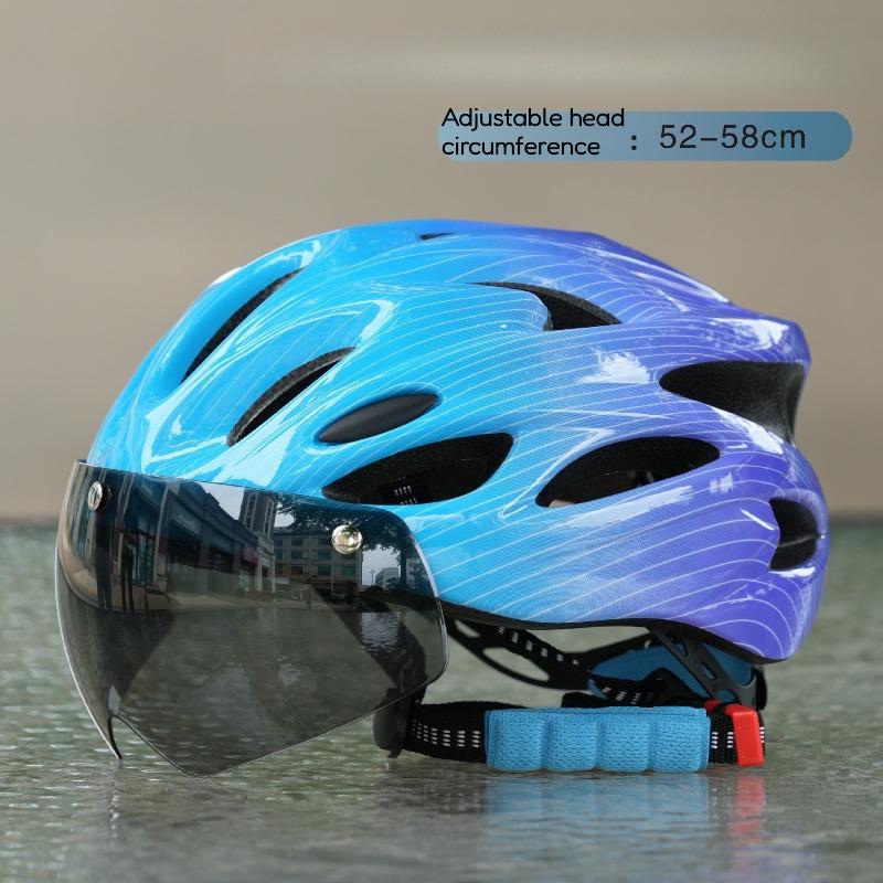 Children s Goggles, Bicycle Riding Helmets, Mountain Bike Skating, Men s and Women s Skateboarding, Sport Roller Skating Helmets One size fits all синий