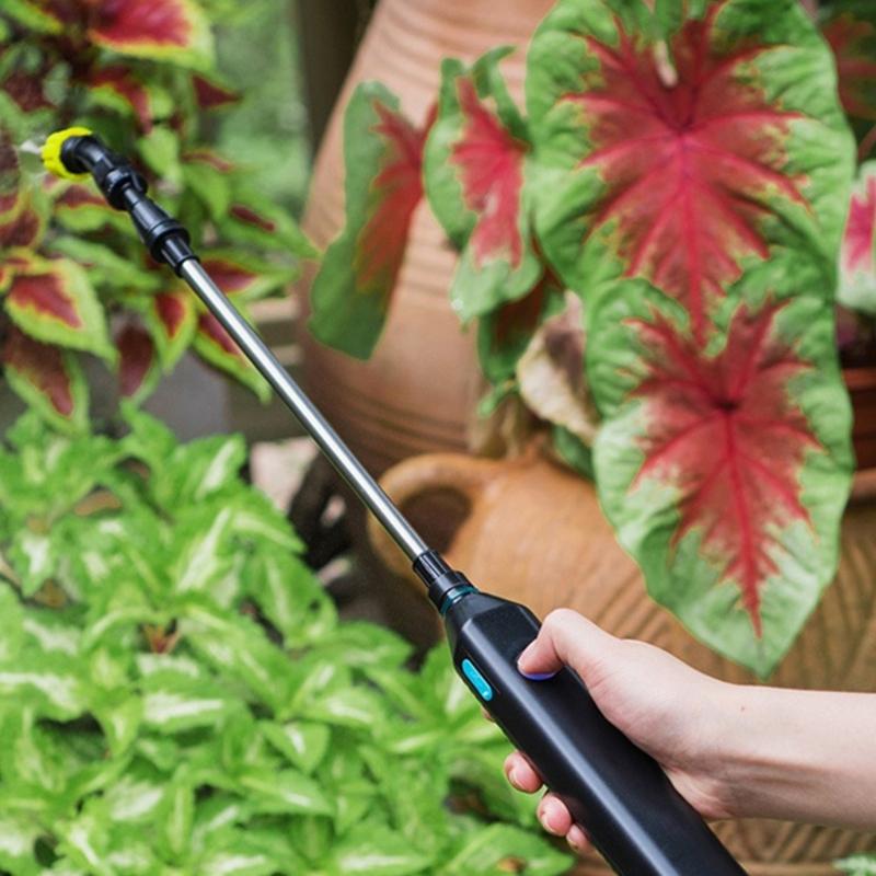 Electric Garden Sprayer 3 Nozzles USB Rechargeable Lightweight Plastic for Adjustable Water Sprayer Garden Irrigation
