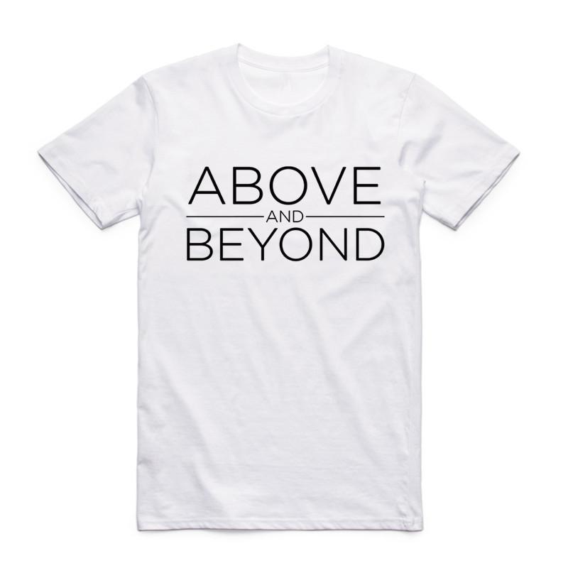 

2019 Fashion Men Print Above & Beyond Design T-shirt O-Neck Short Sleeves Summer Dj Trance Music Hipster Cool Streetwear Top Tee 4XL