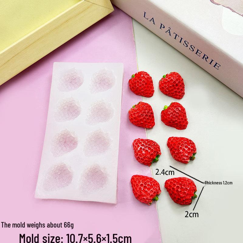 3D Berry Squeeze Mold for Cake & Soap Decorations