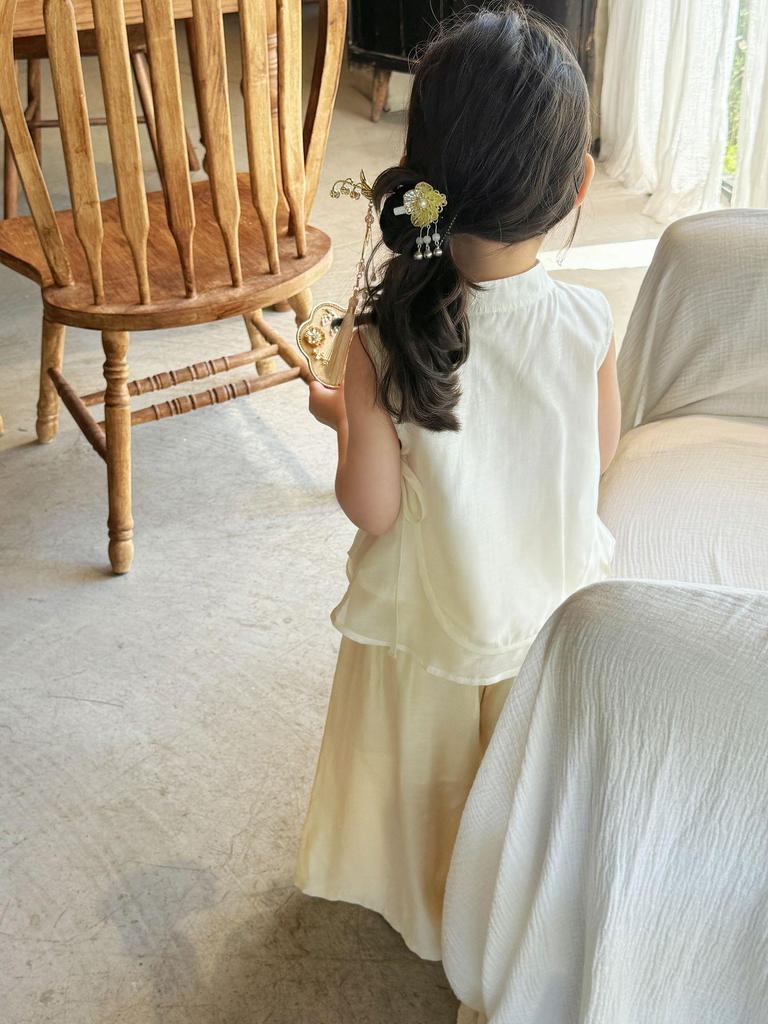 Hanfu-Set für Mädchen: Neues chinesisches zweiteiliges Set - Große & kleine Größen für den Sommer
