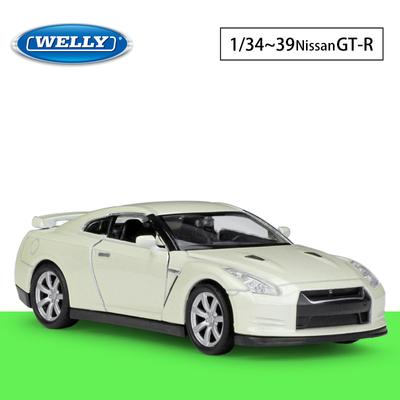 1/36 Ölçekli Welly Nissan GT-R R35 Alaşım Araba Modeli Döküm Metal Oyuncak Araçlar Araba Modeli Yüksek Simülasyon Koleksiyonu Çocuk Hediyeler