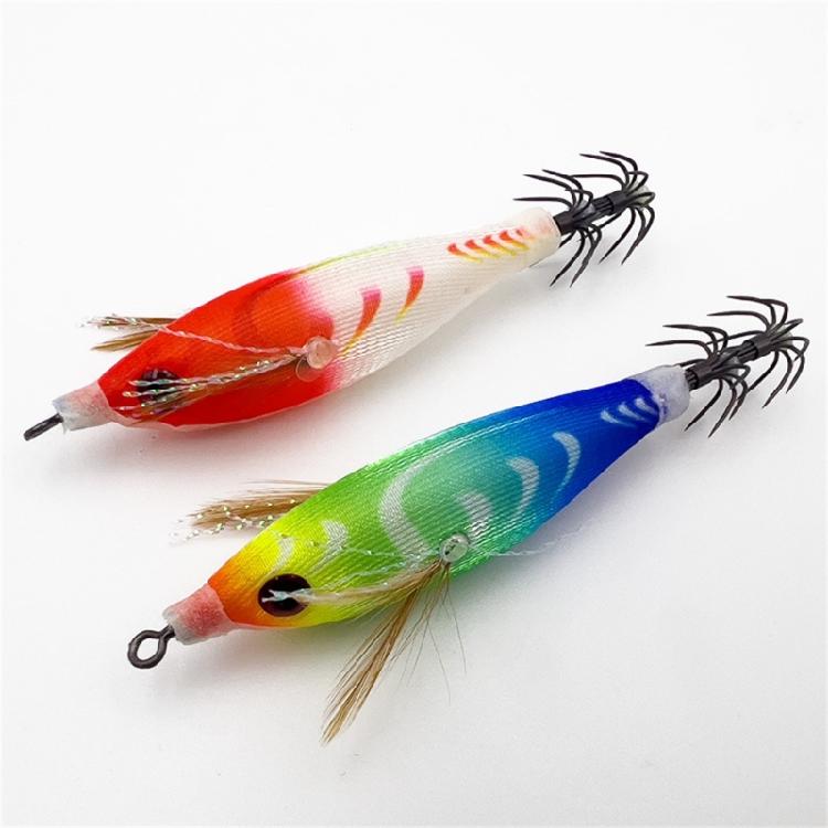 5Pcs Glows Squid Jig Lures Cuttlefish Sleeve Squid Jig Baits Night Fishing Octopuses Lures Hard Artificial Shrimp Baits