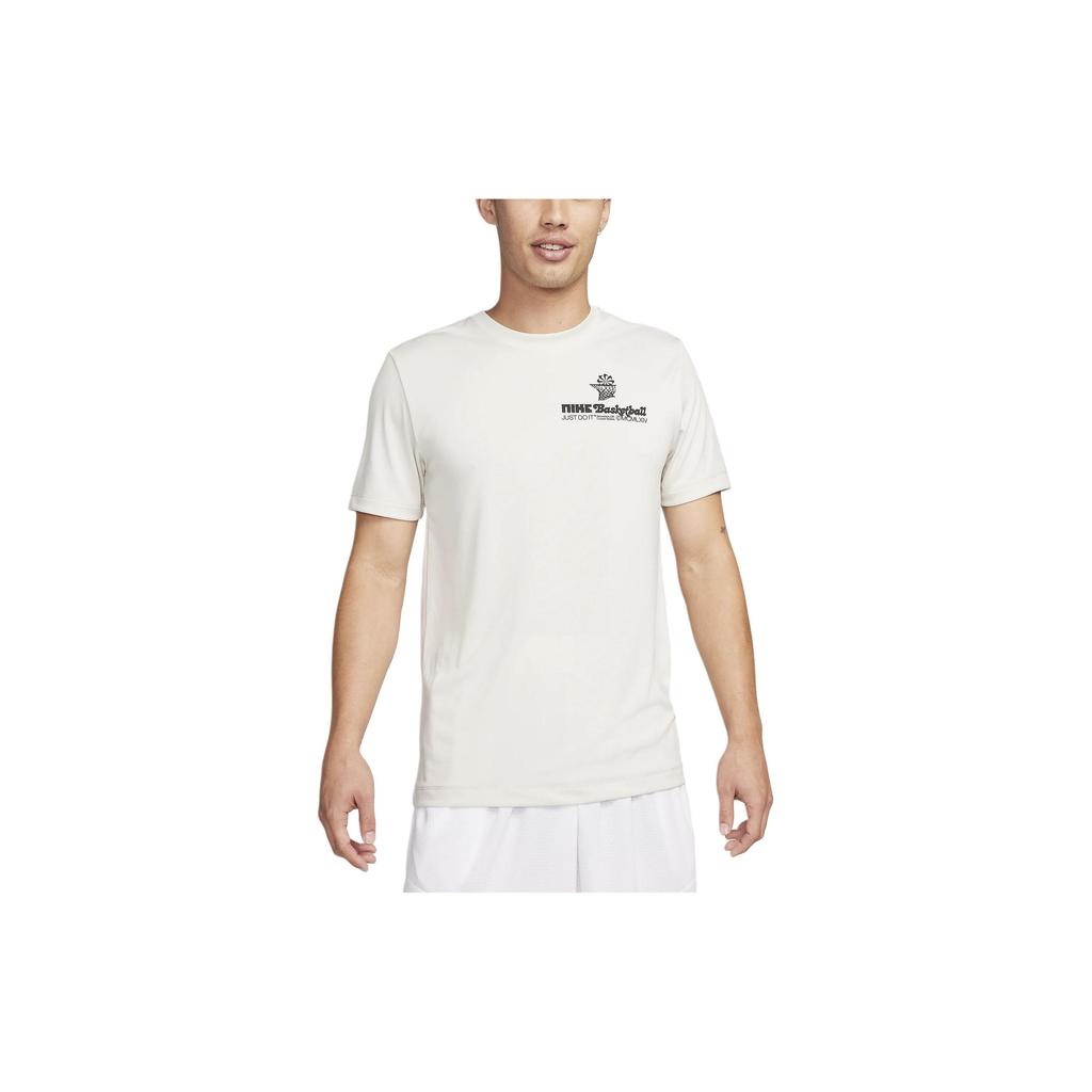 Nike Dri-FIT Letter Print Casual Short Sleeve T-Shirt Men Tops Light-Bone FQ4917-072