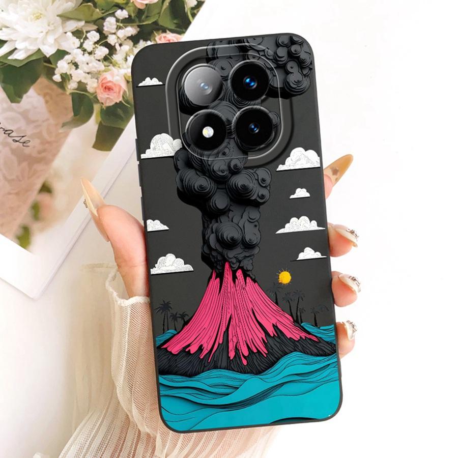 For Xiaomi Redmi Note 14 Pro Plus Case 14Pro 4G Soft Silicone Cover flower Cherry Phone Case For Redmi Note14 14Pro+ Coque Funda