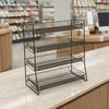 Countertop Storage Counter spaceSaving 4-Tier Display Rack Metal for Pantry