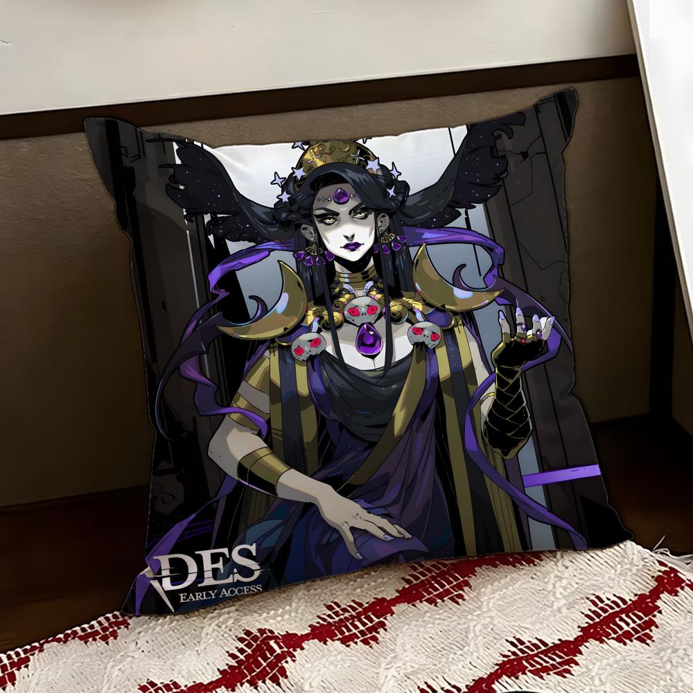 HHades game Cushion Cover Reversible Soft Durable Pillow Cover Home Car MultiScene Use for Daily Comfort