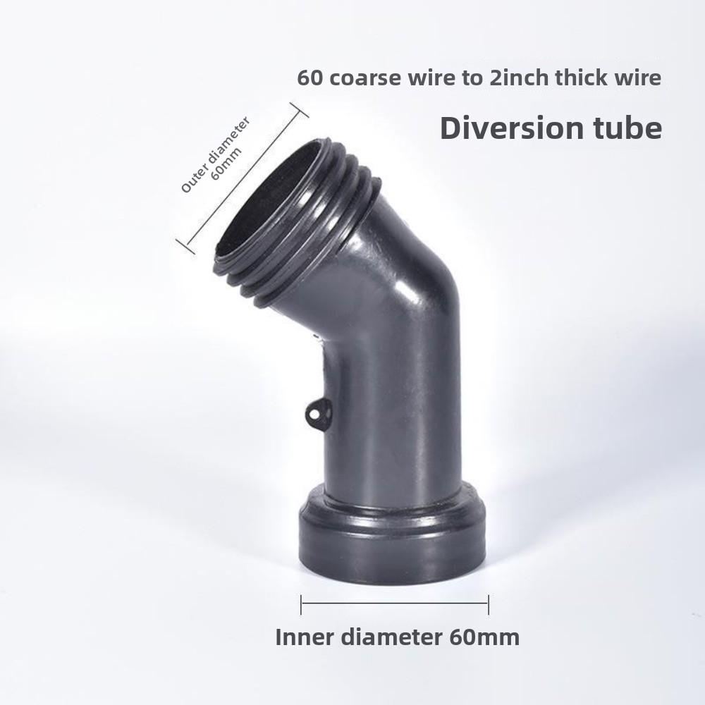 S60mm Grobgewinde Kunststoff Verlängerungsablaufschlauch IBC Wassertank Umleitungsrohr Garten Ablaufanschluss