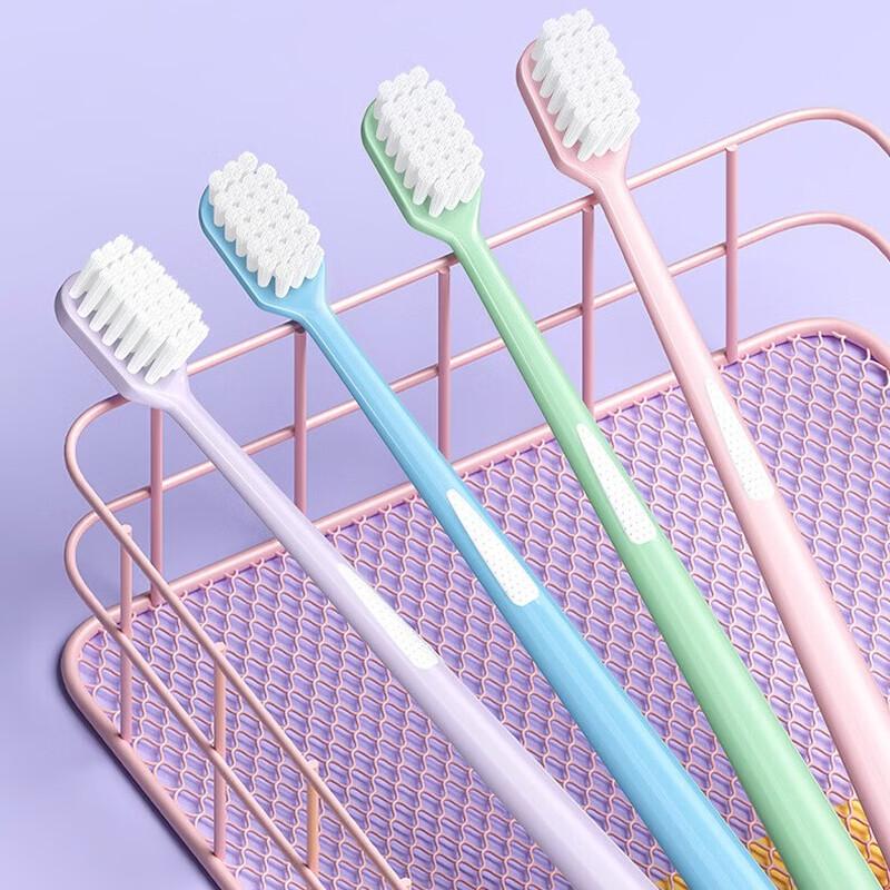 FAWNMUM Wide Fine Bristle Adult Toothbrush