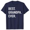 Best Grandpa Ever Letter Print Men's T Shirt Graphic Tees Men Round Neck Short Sleeve Summer Tees Male Casual Harajuku Clothing