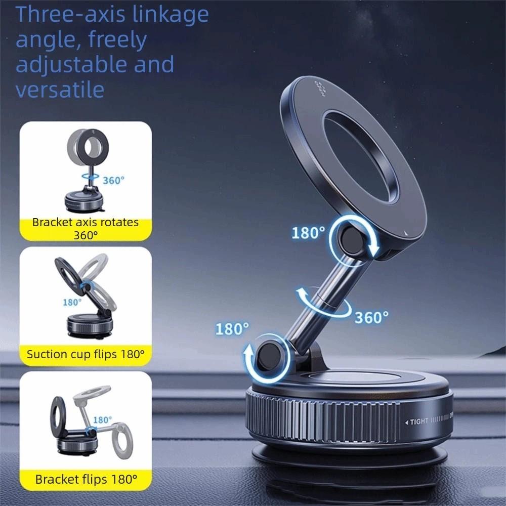 Strong Magnetic Adsorption Magnetic Phone Mount Foldable Design Dashboard Phone Holder  Car Use