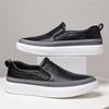 Modne Nowe Modne Męskie Urocze Białe Czarne Platforma Skórzane Buty Rekreacyjne Męskie Wygodne Mokasyny Zapatos Hombre