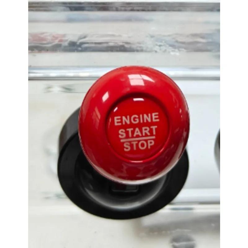 Car One Touch Start Button with Push To Start Rocker Lever Retro Joystick Decoration Automotive Interior Accessories Gift