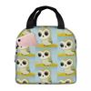 Puffin Rock und neue Freunde Isolierte Lunchtasche für Damen Kinder Tragbare Lebensmittelboxen Thermische Lunchbox Tragetasche
