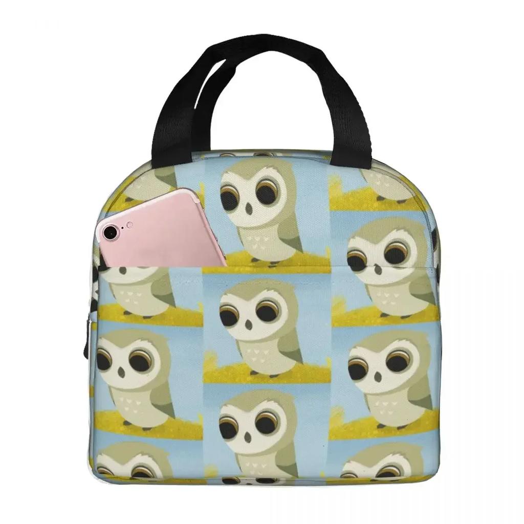 Puffin Rock und neue Freunde Isolierte Lunchtasche für Damen Kinder Tragbare Lebensmittelboxen Thermische Lunchbox Tragetasche
