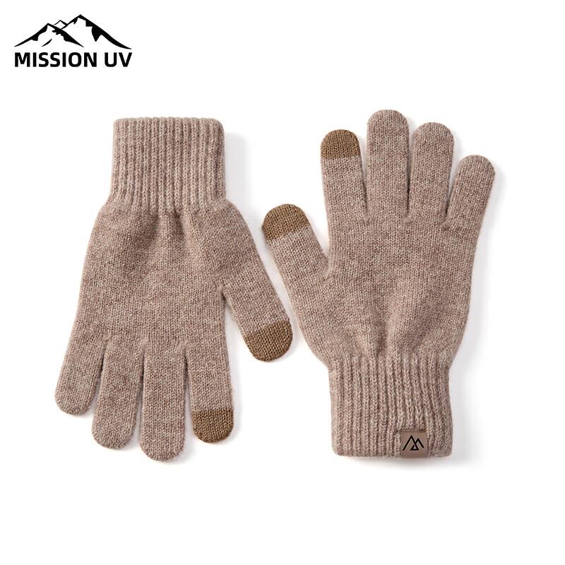 MISSION UV Women's Thickened Wool Knit Gloves