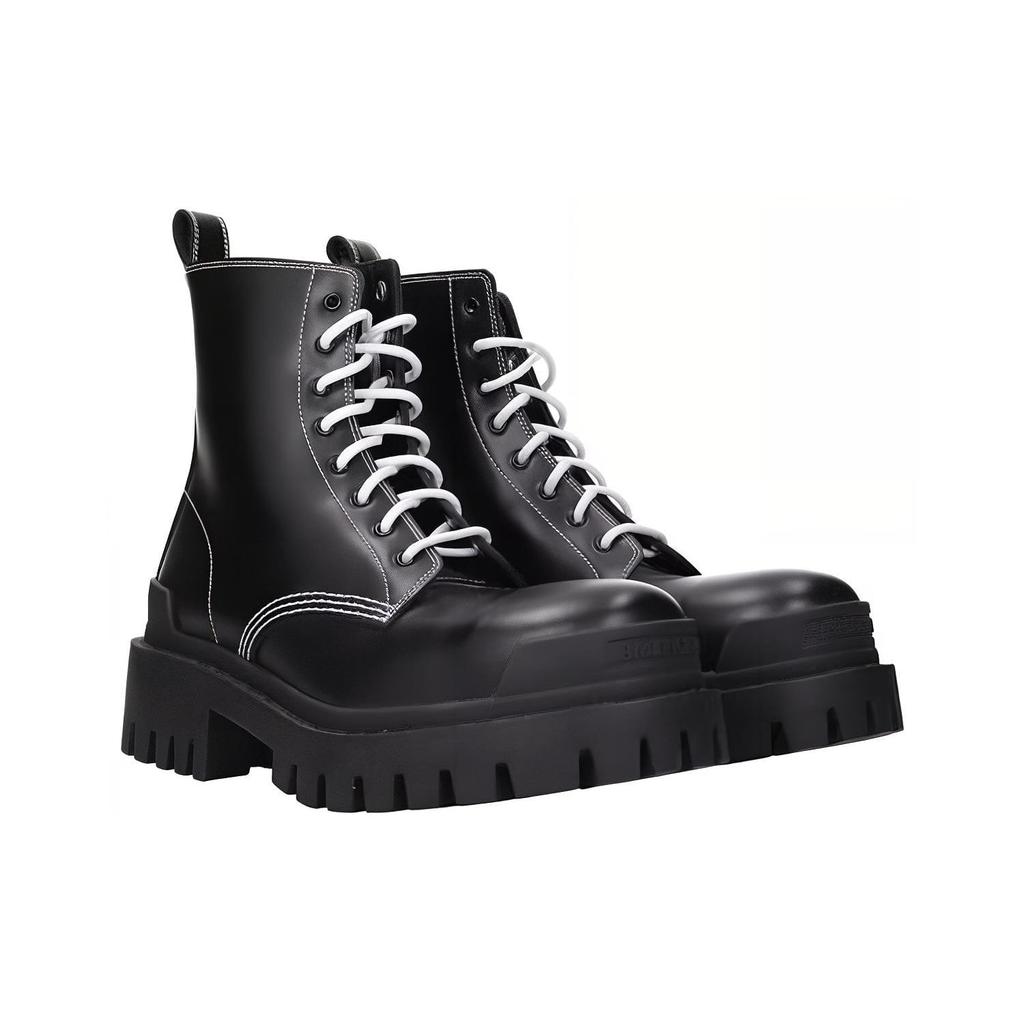 Balenciaga Strike Lace Up Boots 'Black' Women's 590974WA9641070