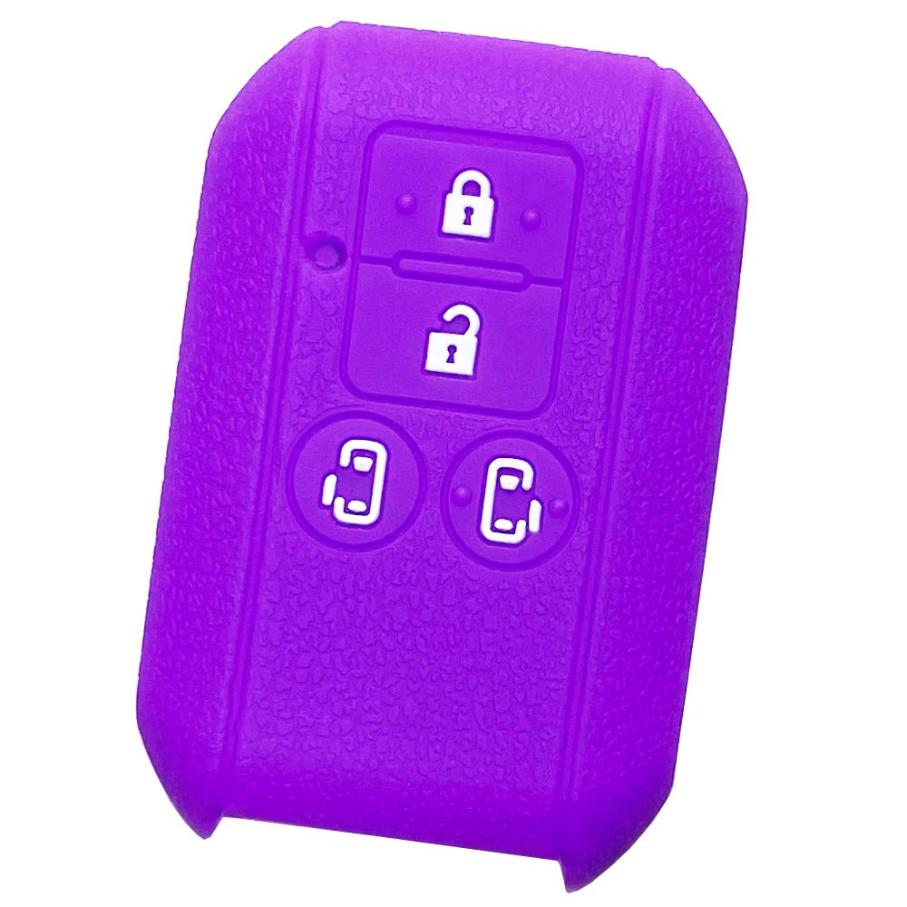 

[ИКТ] Силиконовый чехол для смарт-ключа автомобиля Suzuki, сдвижного типа, 4 кнопки, фиолетовый / фиолетовый