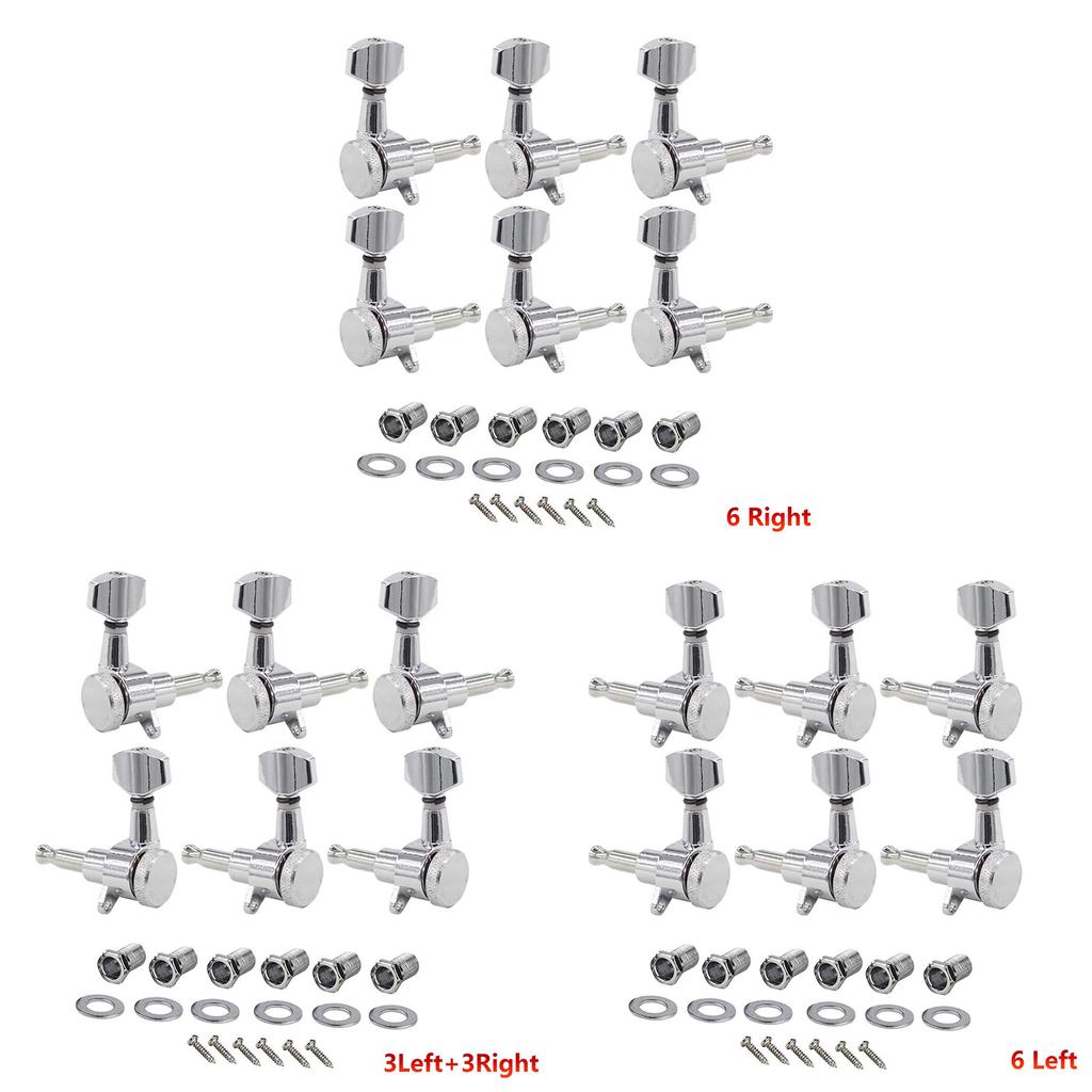 Inline Chrome Electric Guitar Locking Pick Set Suitable for ST TL Style Electric Guitar, Chrome