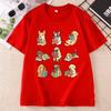 Funny Dog Reading TShirt Cute Dogs With Books Tee Dog Lover Funny Animal Graphic Tee Cotton Short Sleeve Round Neck Tees