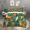 Tropical Wildlife 3D Digital Printing Home Textiles Quilt Cover Pillowcase Bedding Quilt Cover Three-Piece Set