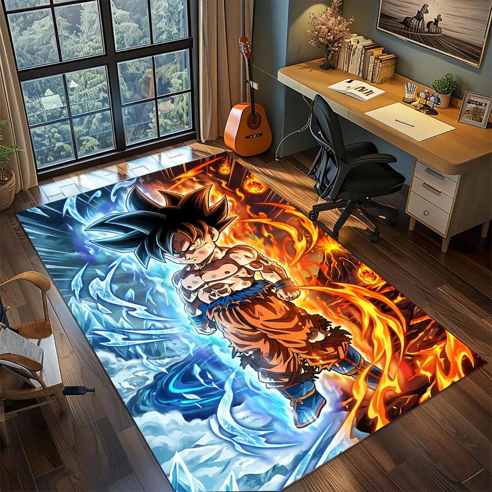 Dragon Ball!Rug Carpet Large Area Rug Non Slip Washable Floor Mat Gamer Room Bedroom Home Decor