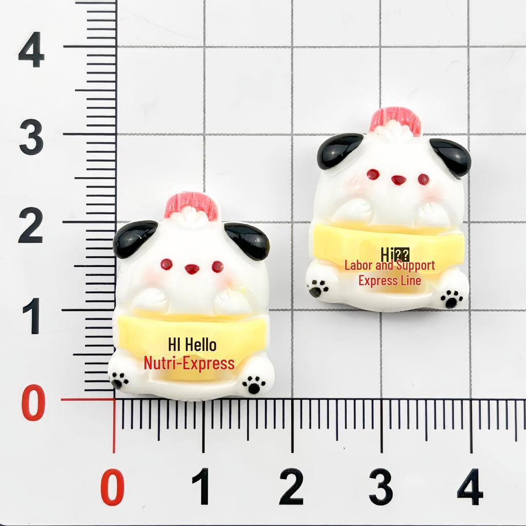 Cute Cartoon Animal Resin Accessories: DIY Phone Case, Hair Clip, Drink Bottle, Fridge Magnet, Luggage Decor.
