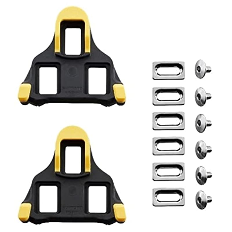 Shimano SM-SH11 SPD-SL Cleats, Self-Aligning Mode, Yellow ISMSH11J