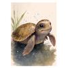 Watercolor Baby Animals Cute Warmth Prints Poster Canvas Painting Modern Wall Art Pictures Living Room Bedroom Home Decoration
