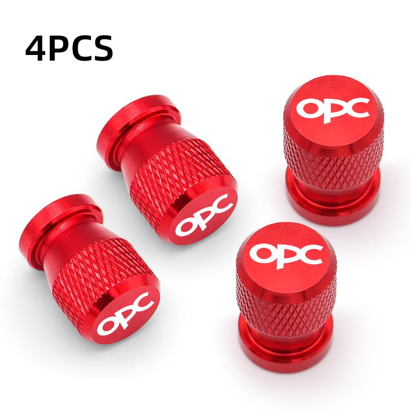 Car Styling OPC Line Wheel Tire Valve Caps Tyre Stem Covers Airdust Waterproof For Opel Antara Astra Insignia Corsa Mokka Vectra