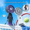 USB Rechargeable Cartoon Handheld Desktop Fan with Phone Holder & Silent High-Power Wind