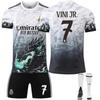 24/25 Real Madrid Dragon-pattern Suit Football Kits Jersey Set with Socks