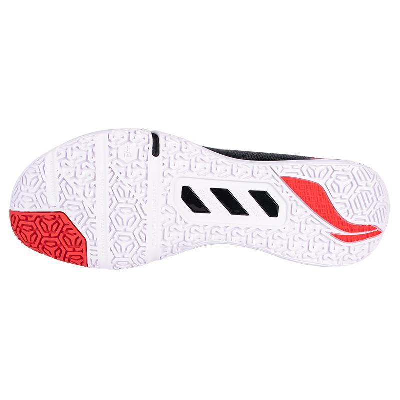 Li Ning Saga II SE Gumové Protiskluzové, Odolné proti oděru, Lehké Nízké Badmintonové boty Unisex Černá Červená AYZU001-3