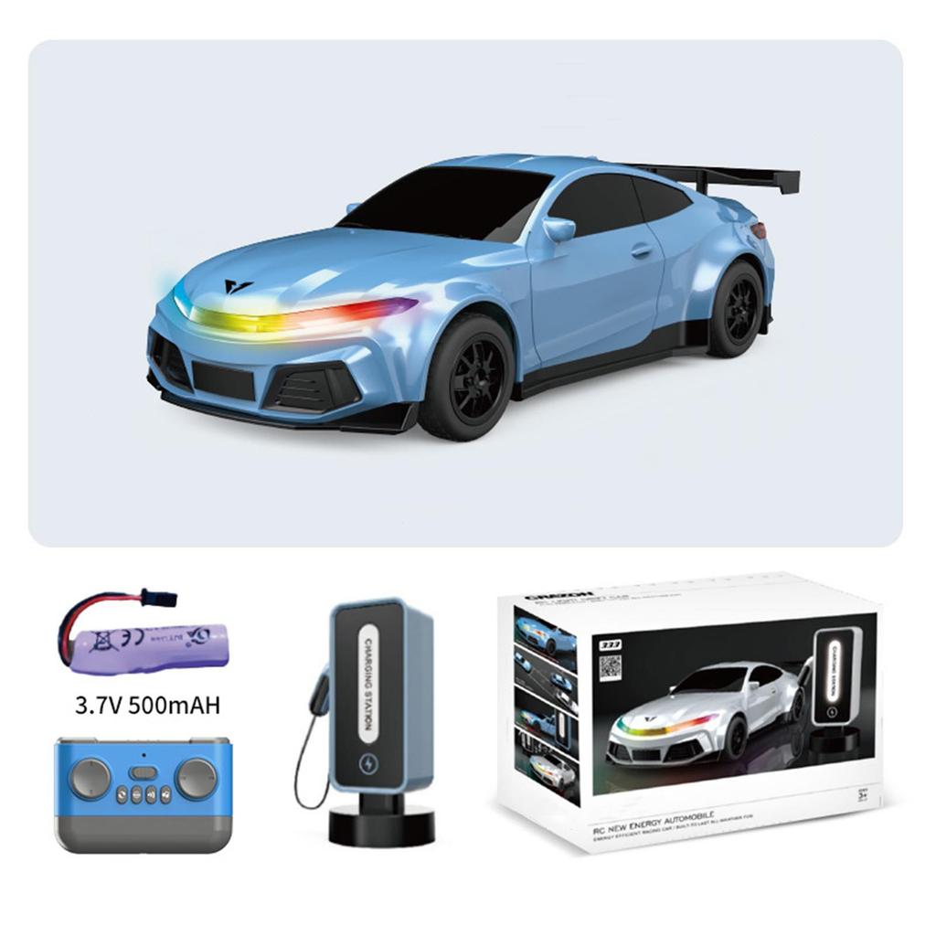 Children's Remote Control Car With Charging Pile Simulation New Energy Electric Car Sports Car Model Electric Toy