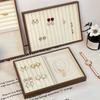 Multi-Compartment Wooden Jewelry Display Tray Solid Wood Pendant Display Plate Ring