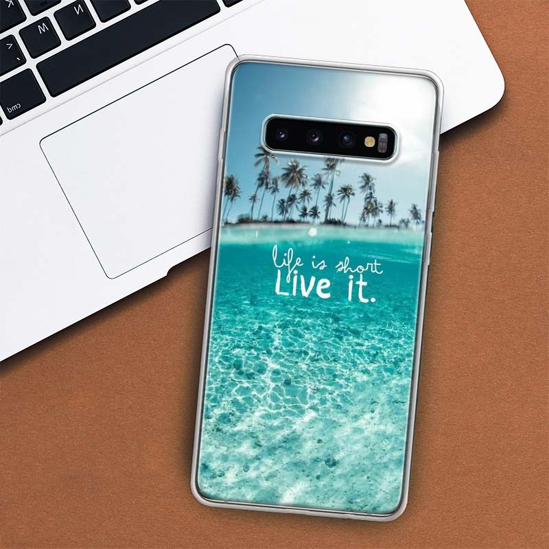 

Чехол для телефона «Летний пляж, закат, море, пальма» для Samsung Galaxy S10 Plus S20 FE S21 S22 Ultra S10E S9 S8 + S6 S7 Edge Lite Shell Samsung S8