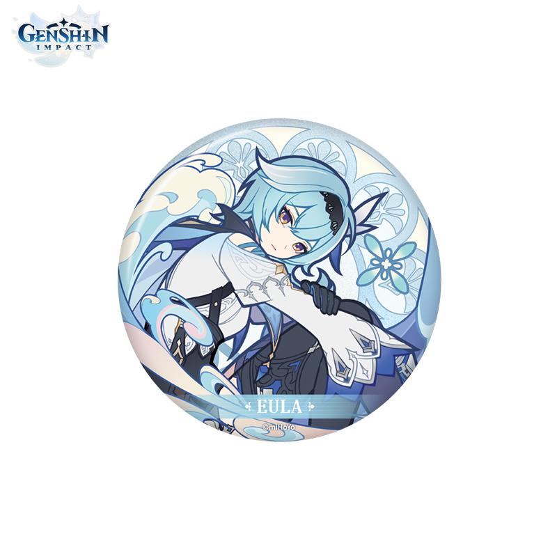 Authorized By MiHoYo 75mm Genshin Impact 'Breath of Wind and Flowers' Theme Series Badges